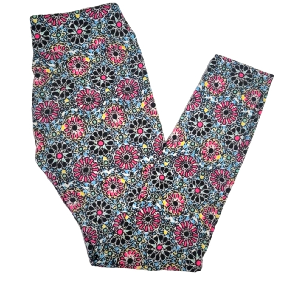 Lularoe Mandala Floral Leggings Women's One Size 2-12